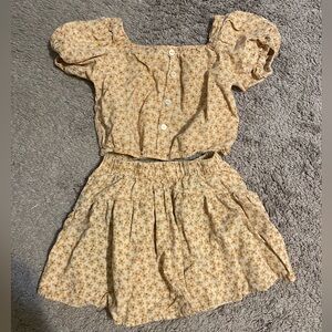 Rylee + Cru Skipper set in Primrose skirt and top